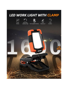 Luz de Trabajo Recargable LED Anylight JF8700C 1600LM IP65 2