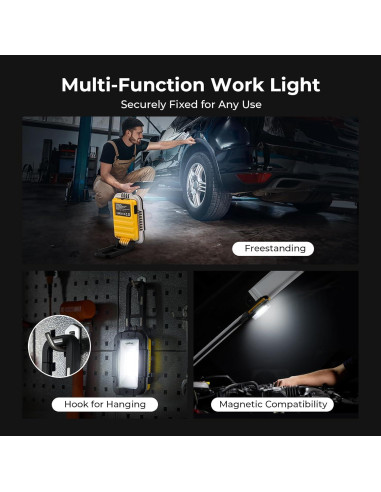 Luz de Trabajo BougeRV WL01 PRO 1500 Lúmenes LED Recargable