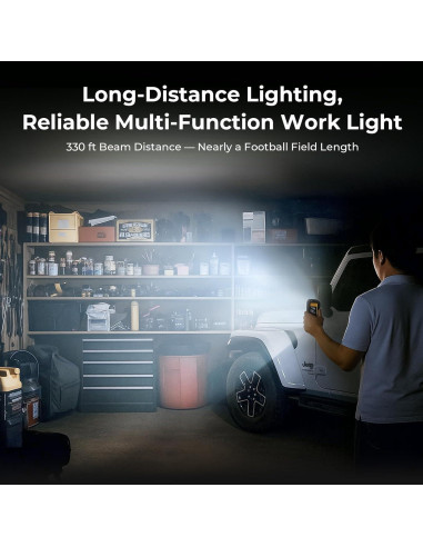 Luz de Trabajo BougeRV WL01 PRO 1500 Lúmenes LED Recargable