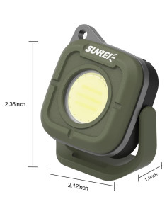 Luz de Trabajo LED Portátil SUNREI C500 Verde Militar 500LM 2