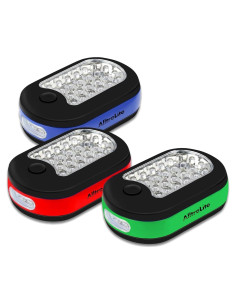Paquete de 3 Luces de Trabajo LED AlltroLite Portátiles