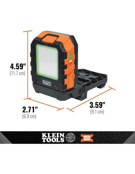 Luz de Trabajo LED Klein Tools MODbox 1000 Lúmenes Recargable Luz de Trabajo LED Klein Tools MODbox 1000 Lúmenes Recargable