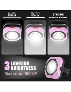 Luz de Trabajo Solar LED SEAMGAIC 500LM Inalámbrica 2 Paquete 2