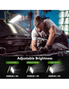 Luz de Trabajo LED Recargable Magnética 4000mAh IP65 2