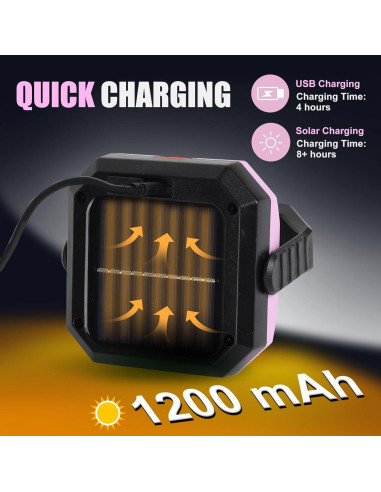 Luz de Trabajo Solar LED SEAMGAIC 500LM Inalámbrica 2 Paquete