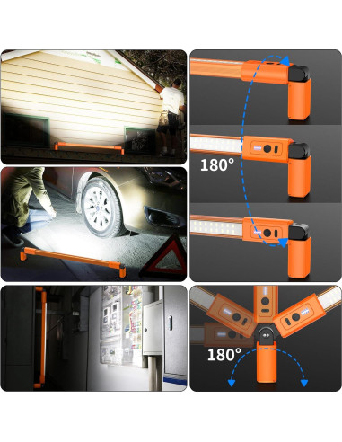 Luz de Trabajo Inalámbrica YiaMia LED139 95cm 3000LM Recargable