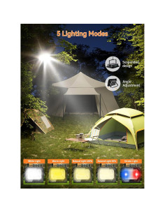 Luz de Trabajo Solar Recargable AKOFUN 200W 16000LM IP66 2