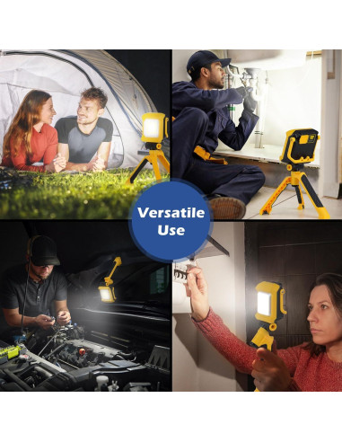 Luz de Trabajo LED Recargable ALGSOTHLY 2500LM 4400mAh