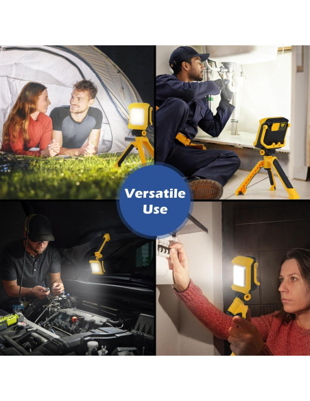 Luz de Trabajo LED Recargable ALGSOTHLY 2500LM 4400mAh