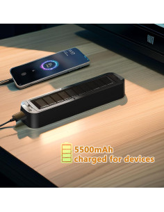 Barra de Luz LED Recargable Solar SIOLAXEN 5500mAh 6500K 2