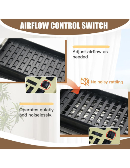 Cubierta de Ventilación de Piso 10x25 cm Jatohome Dorado Cepillado