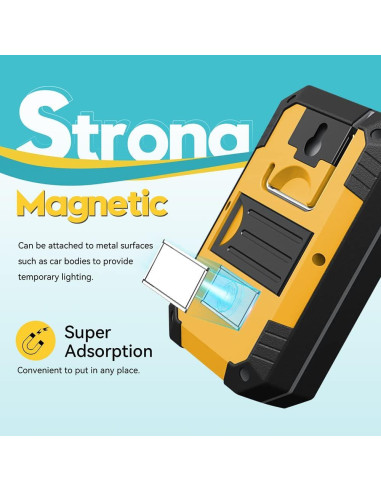 Luz de Trabajo LED WARSUN Y36 30W 1200 Lúmenes Recargable