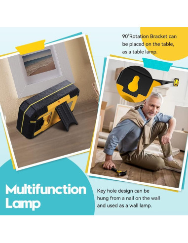 Luz de Trabajo LED WARSUN Y36 30W 1200 Lúmenes Recargable