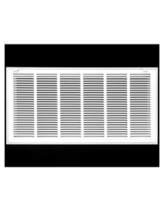 Rejilla de Filtro de Aire 30x12 HVAC Premium - Acero Blanco