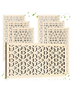 Cubiertas de Ventilación de Madera Chunful 6 Pcs 10x25 cm