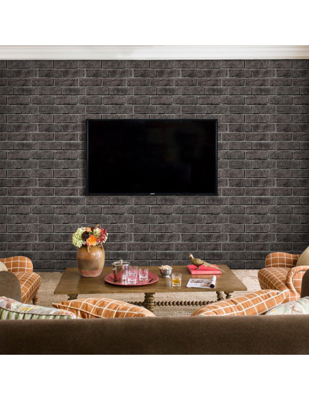 Papel Tapiz 3D Ladrillo Falso Commomy 30x30 cm 10 Piezas