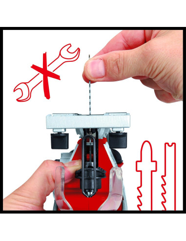 Sierra de Calar Inalámbrica Einhell TE-JS 18V con LED y Soplado
