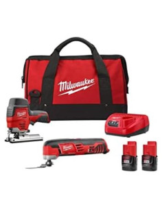 Sierra de calar inalámbrica Milwaukee M12 2445-22MT con kit