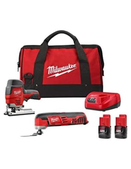 Sierra de calar inalámbrica Milwaukee M12 2445-22MT con kit