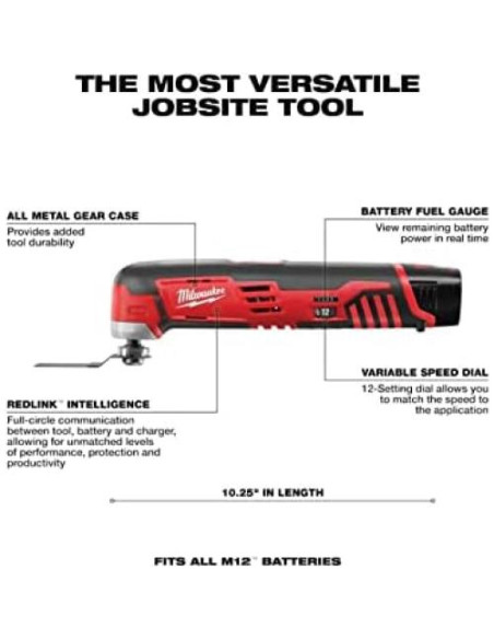 Sierra de calar inalámbrica Milwaukee M12 2445-22MT con kit