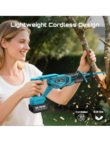 Paquete SEESII Sierra de Calar y Recíproca Inalámbrica 21V