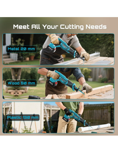 Paquete SEESII Sierra de Calar y Recíproca Inalámbrica 21V