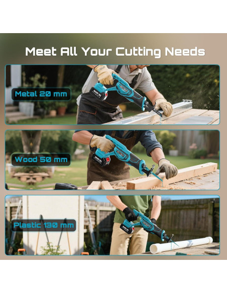 Paquete SEESII Sierra de Calar y Recíproca Inalámbrica 21V