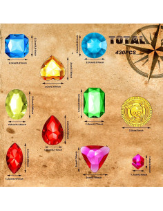 Juego de Decoración de Fiesta Pirata 430 Piezas Gejoy 2