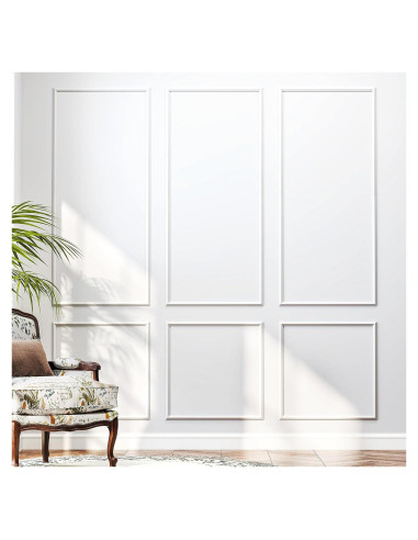 3 Juegos de Molduras de Pared Autoadhesivas RDUIGT 137x61 cm