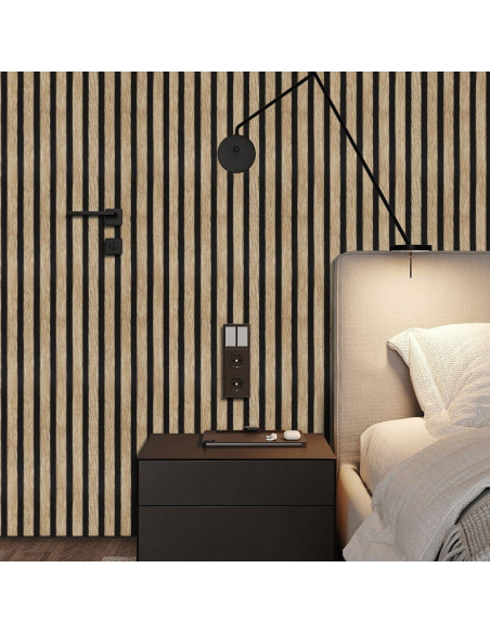 Papel Tapiz Autoadhesivo Arthome 43.5x305 cm Madera Beige Papel Tapiz Autoadhesivo Arthome 43.5x305 cm Madera Beige