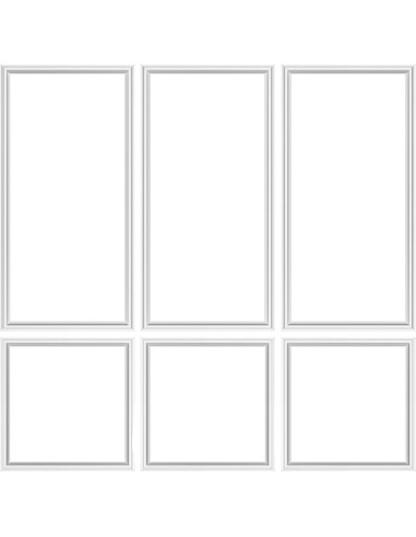 3 Juegos de Molduras de Pared Autoadhesivas RDUIGT 137x61 cm