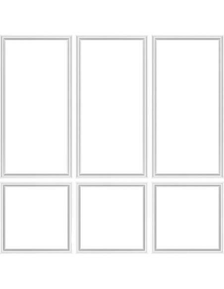 3 Juegos de Molduras de Pared Autoadhesivas RDUIGT 137x61 cm