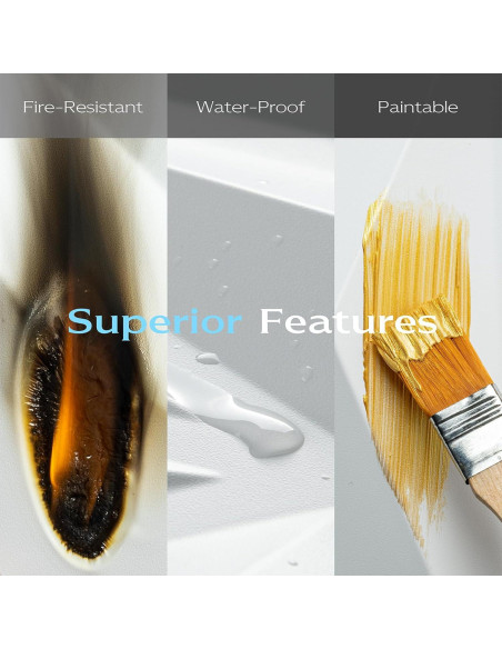 Paquete de 12 Paneles de Pared 3D Lebenforce PVC Blanco 1.02 m