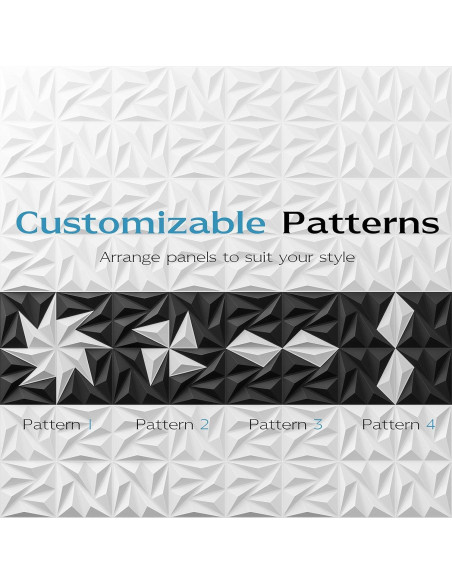 Paquete de 12 Paneles de Pared 3D Lebenforce PVC Blanco 1.02 m