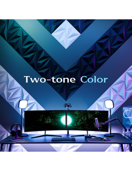 Paquete de 12 Paneles de Pared 3D Lebenforce PVC Blanco 1.02 m