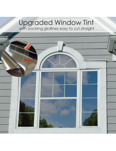 Película de Privacidad Jahoot 45x200cm Plata-Negro UV 2