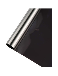 Película de Ventana Privada SW 61cm x 3.05m Anti-UV Negro Plateado 2
