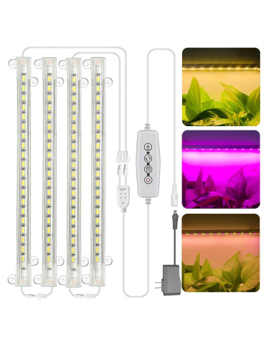 Luz de Crecimiento LED Abonnyc 96 Leds Espectro Completo 25cm