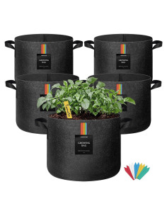 Bolsas de Cultivo EL CRECIMIENTO 5 Galones Tela Transpirable