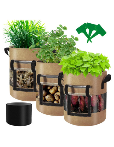 Bolsas de Cultivo de Papas Florelf 10 Galones 3-Pack