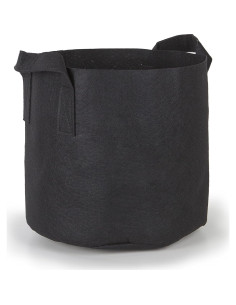 Paquete de 5 macetas de tela 247Garden 7 galones negro 2