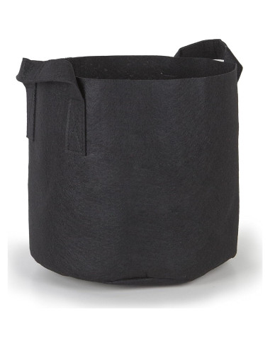 Paquete de 5 macetas de tela 247Garden 7 galones negro