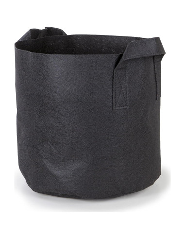 Paquete de 5 macetas de tela 247Garden 7 galones negro