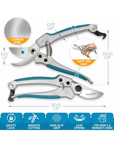 Juego de Herramientas de Jardinería Patio Garden - 3 Piezas