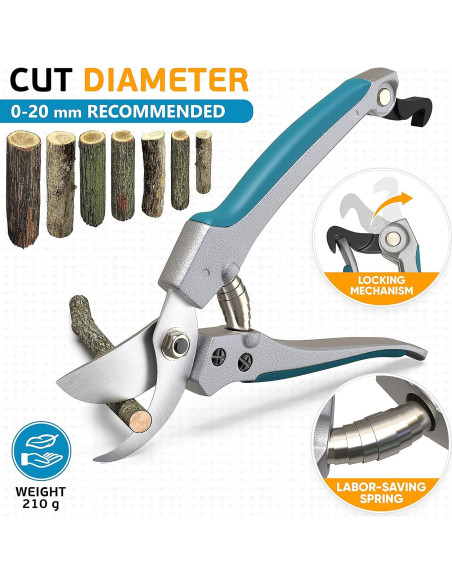 Juego de Herramientas de Jardinería Patio Garden - 3 Piezas