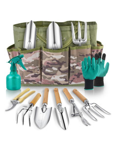 Juego de Herramientas de Jardinería Saraily 9 PZS Acero Inoxidable