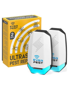 Repelente Ultrasónico de Plagas Ever - 2 Unidades - 55-74 m