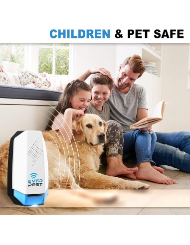 Repelente Ultrasónico de Plagas Ever - 2 Unidades - 55-74 m