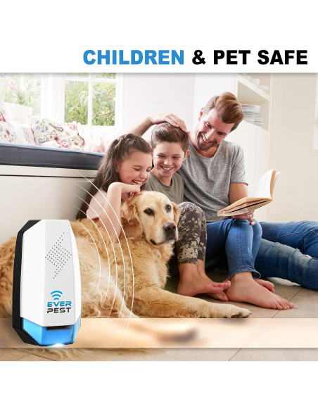 Repelente Ultrasónico de Plagas Ever - 2 Unidades - 55-74 m