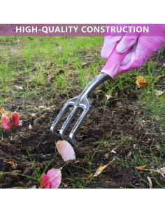 Juego de Herramientas de Jardín Artcome 9 Piezas Rosa Ergonómico 2